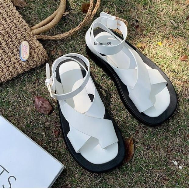 Sandal ulzzang Quai ngang, QUAI CHÉO XỎ NGÓN HT HOT 2021- sẵn hàng