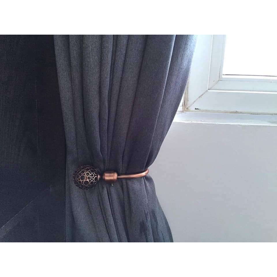 Tay Cài rèm , vén rèm 2 trong 1 hình quả cầu