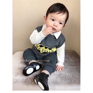 Áo gile len bé trai batman