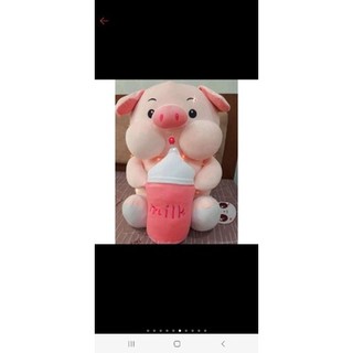 Gấu Bông Heo Bông Ôm Binhg Sữa