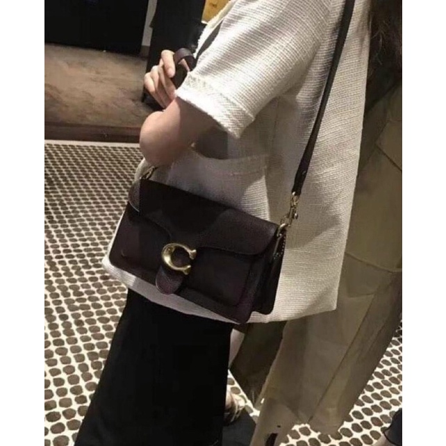 Túi kẹp nách C0ach Tabby da thật nguyên chiếc