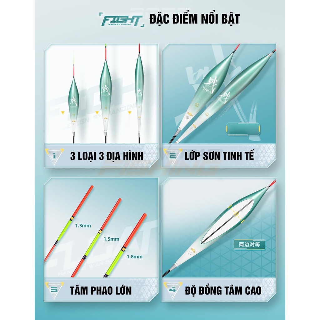 Phao Nano Handing Chiến. Nhiều kiểu dáng chọn lựa.