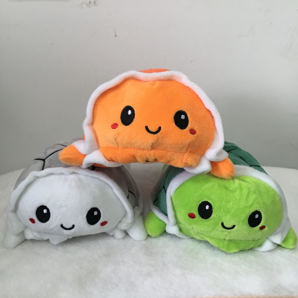 Đồ Chơi Nhồi Bông Hình Chú Rùa Lật Đật Hai Mặt Dễ Thương