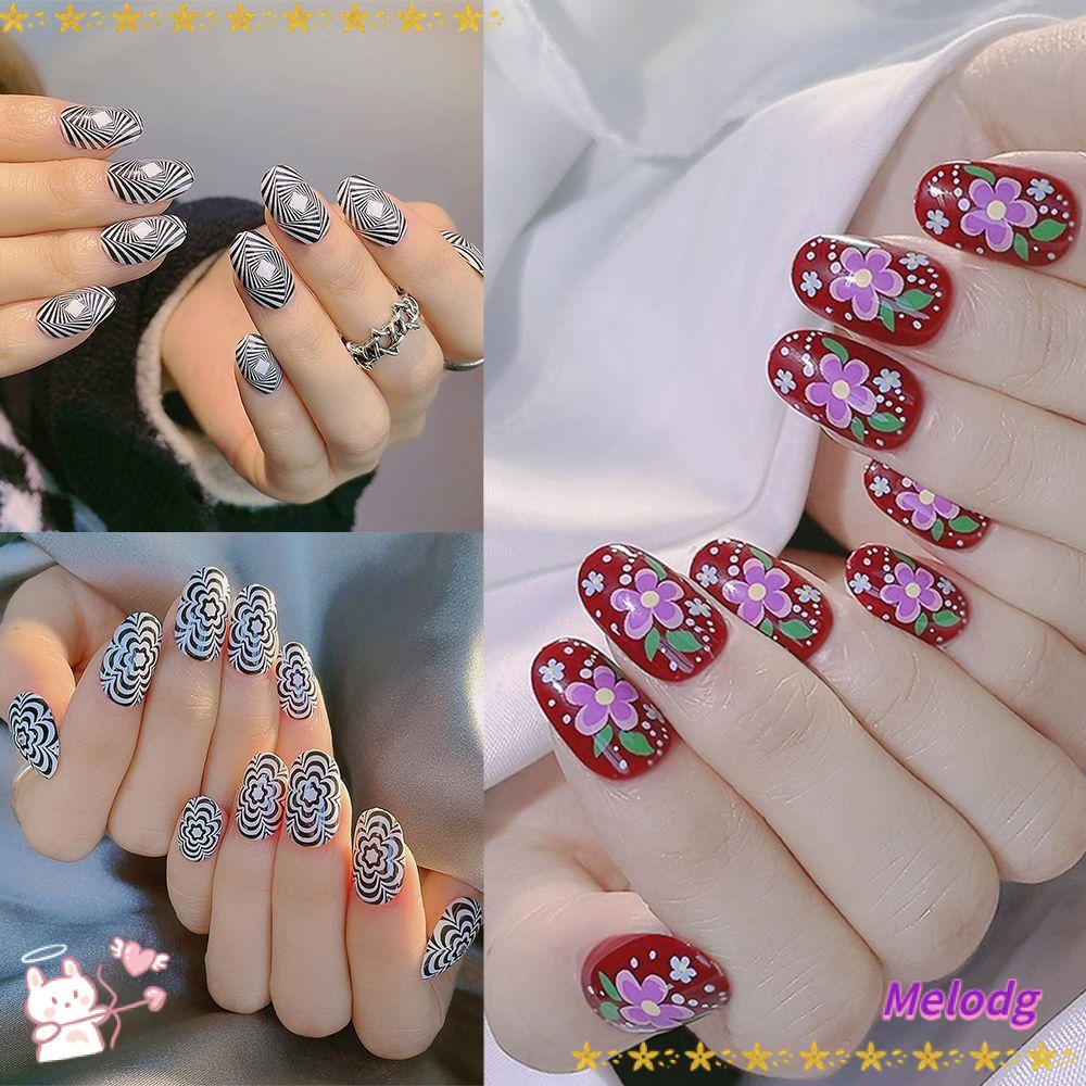 Bộ 24 Móng Tay Giả Che Phủ Toàn Diện Chất Lượng Cao