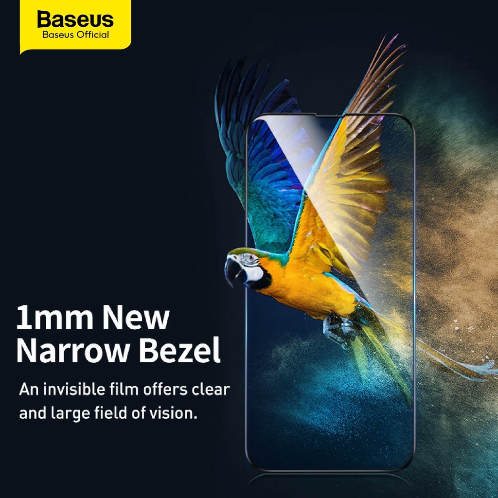Kính cường lực toàn màn hình siêu bền Baseus siêu mỏng 0,25mm 0,3mm cho Series 12/12Pro