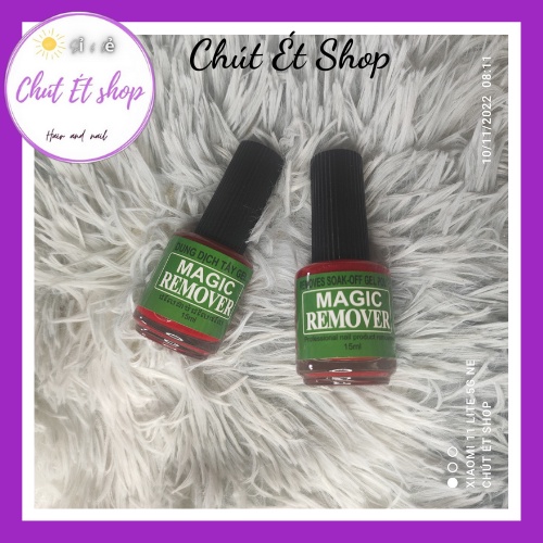 Nước Ủ tháo Phá Gel Sơn Phá gel Magic Remover đỏ 15ml