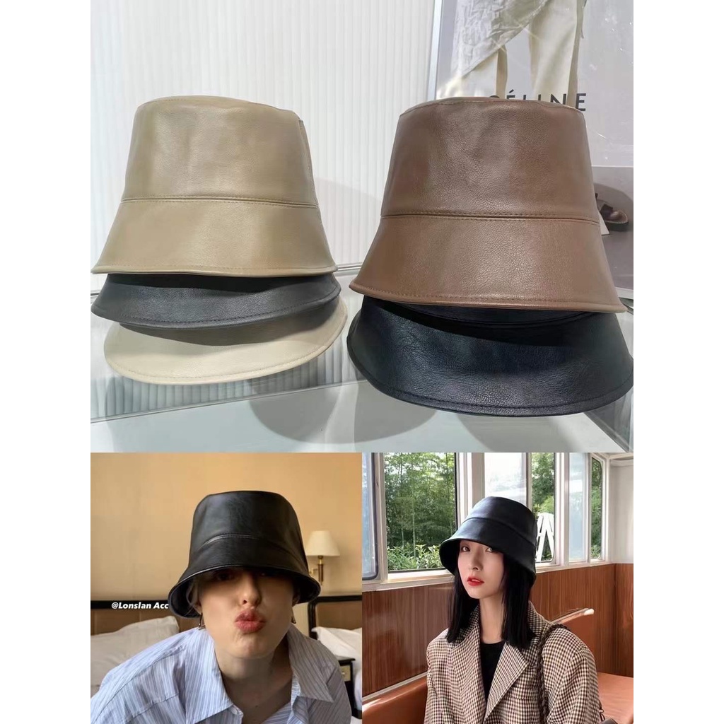 Mũ Bucket da trơn 2723