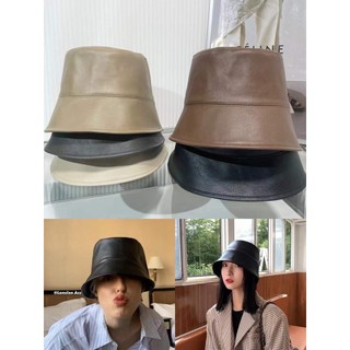 Mũ bucket da trơn 2723
