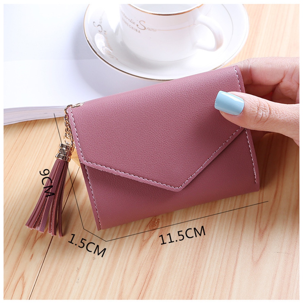 Ví Nữ Mini Cầm Tay Cute Nhỏ Gọn Khoá Bấm Nhiều Ngăn Thời Trang Hàn Quốc VN07