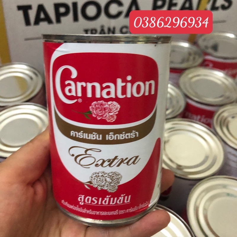 Sữa Ngậy CARNATION - SỮA HOA HỒNG - SỮA TAM HOA Thái Lan Loại 385gr/ lon - Nguyên liệu pha chế làm trà sữa