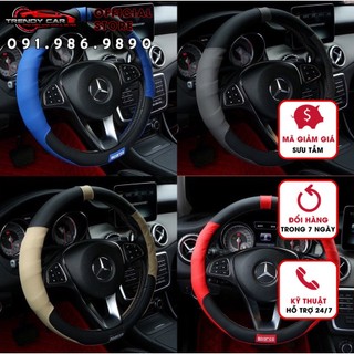 🚕 Bọc da vô lăng ô tô thể thao loại tốt bám tay thiết kế đẹp mắt phù hợp các loại xe phổ thông Nội thất Trendy Car