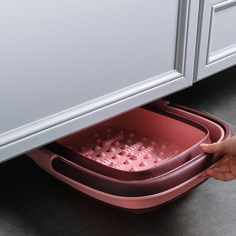 Chậu Ngâm Chân Bằng Silicone Có Thể Gấp Gọn Tiện Dụng