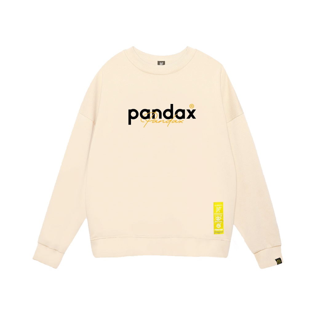 Áo Sweater PANDAX BIG LOGO Nam Nữ unisex phong cách Hàn Quốc cá tính, Chất nỉ bồng