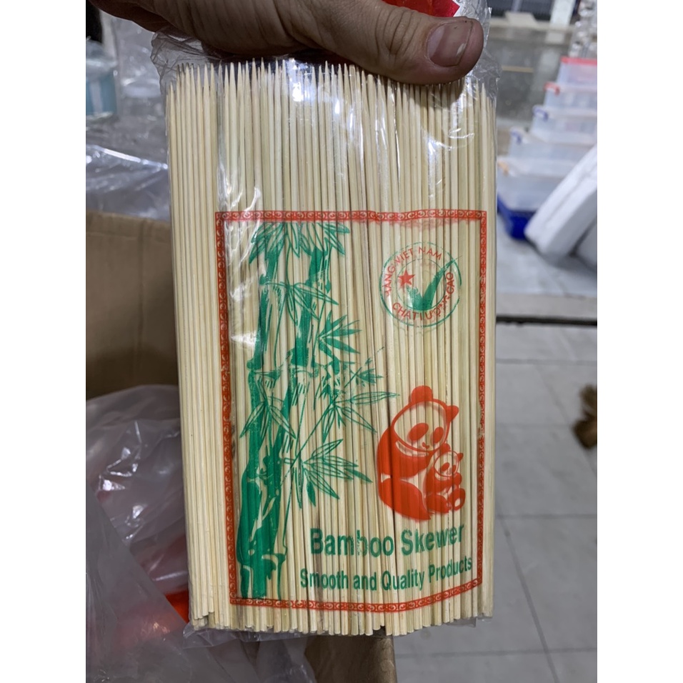 1 Bịch Xiên tre đồ ăn, 500gram, số lượng có ở trong ảnh gần cuối.