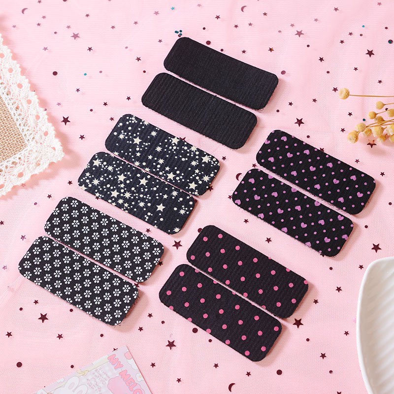 Set 2 miếng dán tóc 4x9cm xinh thời trang nhiều hình và màu dễ thương bunakids PK17