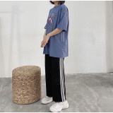 quần  ống rộng thể thao nữ lưng cao cạp co giãn