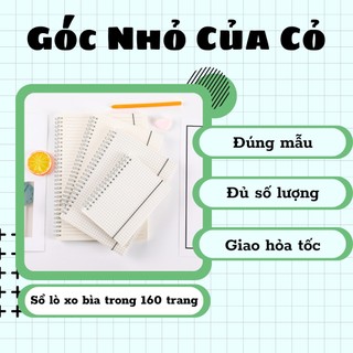 Sổ Lò Xo Bìa Trong Suốt B5, A5, A6 có dây 160 trang làm bullet journal planner học sinh sinh viên gocnhocuaco