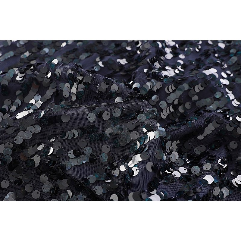 Đầm sequin ngắn tay H&M sz 12-14kg