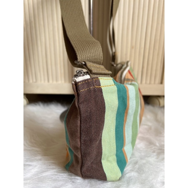 Túi vải canvas đeo chéo nữ Les toiles du soleil