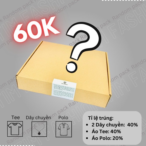 Hộp TIM FASHION Random Pack - Hộp ngẫu nhiên may mắn