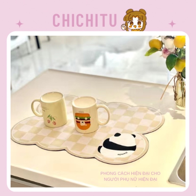 Thảm Lót Chén Dĩa Thấm Hút Nước Nhanh Khô Tiện Dụng Cho Nhà - ChiChiTu