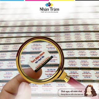 IN 1000 tem bể 1*2 cm / niêm phong / chống giả / bảo hành