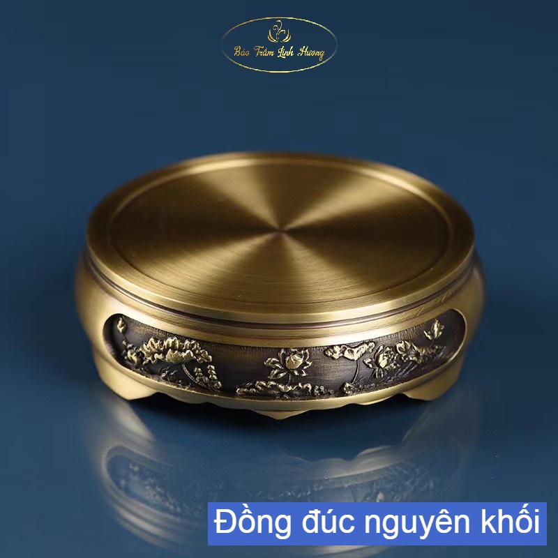 Lư Xông Trầm Hương  - Đỉnh Đốt Nhang Bằng Đồng Đúc Nguyên Khối Cao Cấp Đồ Thờ Cúng