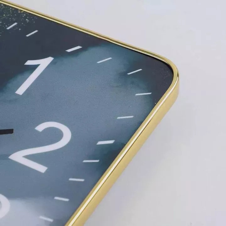 Đồng hồ để bàn tráng gương cao cấp GM9112213 - kim trôi không tiếng ồn  - Mẫu hươu tài lộc