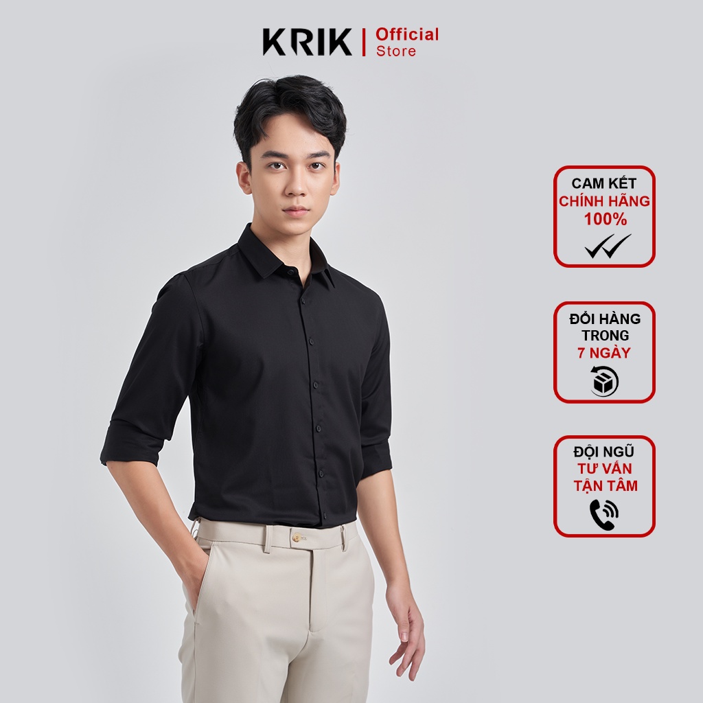 Áo Sơ Mi Nam Local Brand KRIK Form Slimfit Hàn Quốc Ôm Vừa Vặn Cơ Thể, Chất Liệu Cao Cấp Mềm Mịn Sm0260