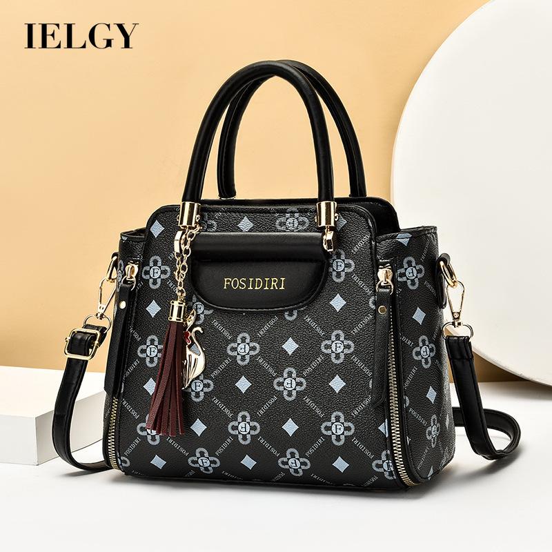 IELGY Túi Đeo Vai Cỡ Lớn In Họa Tiết Thời Trang Dễ Phối Đồ Cho Nữ