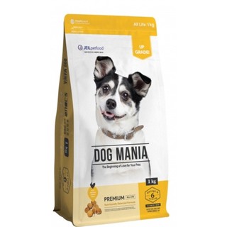 Thức ăn hạt chó chó mọi lứa tuổi dog mania premium túi 1kg