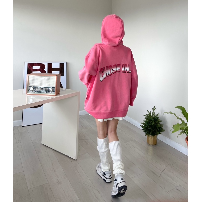 Áo khoác nỉ bông CHOSE IN unisex nam nữ (Ảnh thật/Có sẵn)