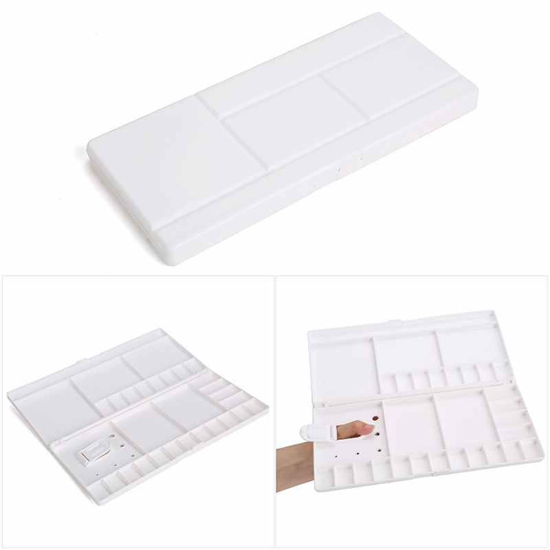 Khay Pha Màu Palette Pha Màu Đôi 33 Ngăn Có Nắp Gập