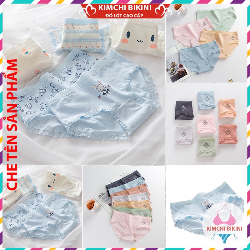 Quần Nót Cotton Nữ Hoạ Tiết Dễ Thương Cute BST Thu Đông KIMCHIBIKINI quần nhỏ cạp thấp mẫu mã đa dạng với nhiều màu sắc