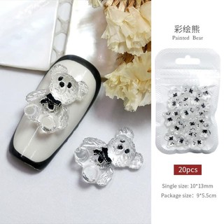 Charm Gấu Trang Trí Móng Lẻ Con