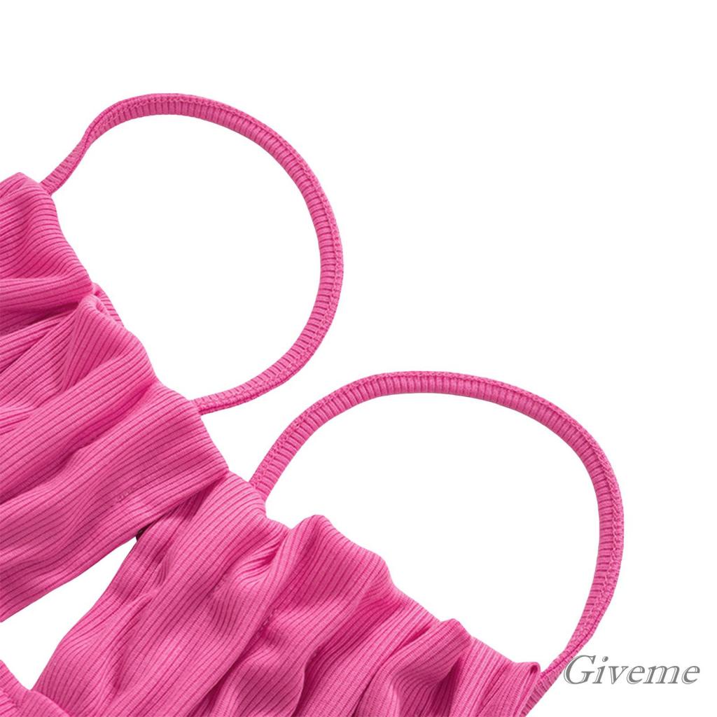 Đầm Midi Không Tay Hở Vai Màu Trơn Thời Trang Xuân Hè Cho Nữ