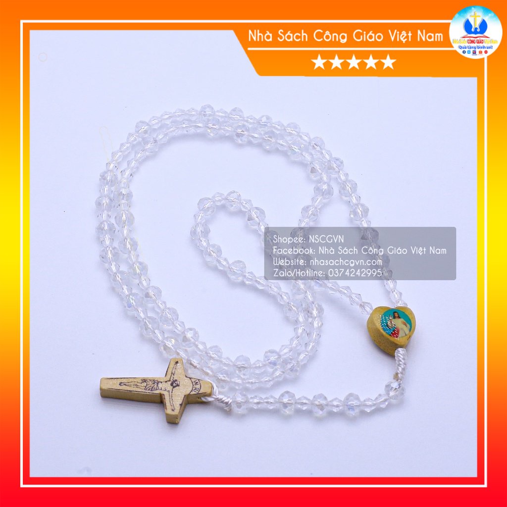 Vòng Mân Côi - Chuỗi Tràng hạt 50 phale dù 6ly NS91-5 Quà tặng Công Giáo, GIÁNG SINH, Lễ quan thầy, sinh nhật