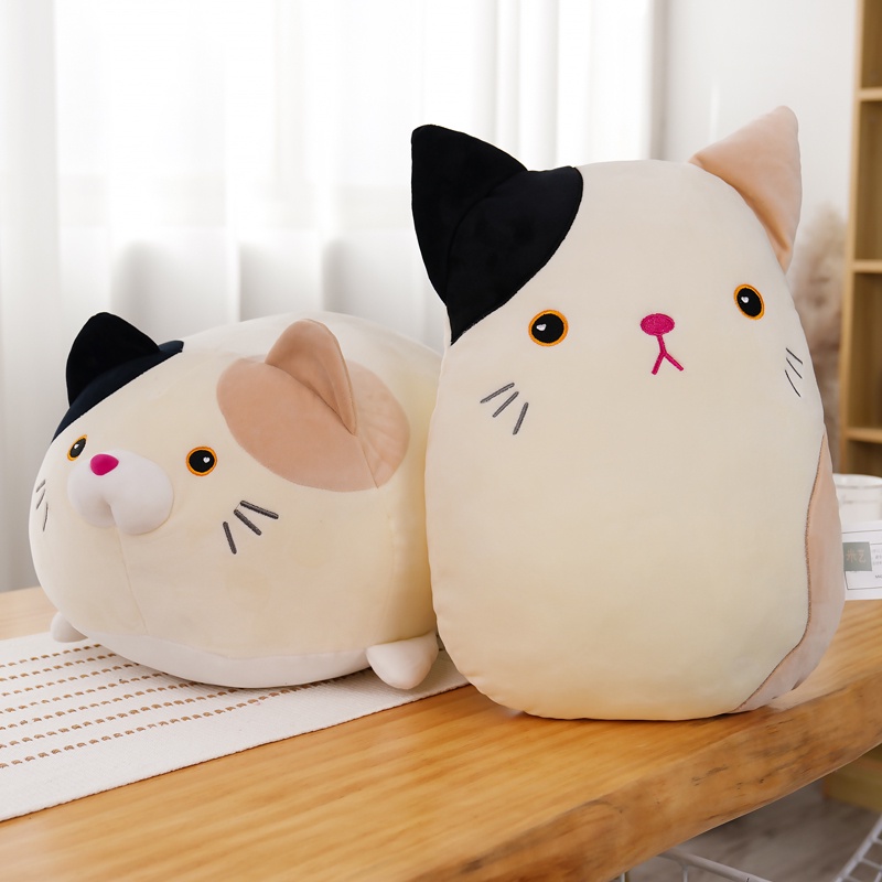 Gối Nhồi Bông Hình Chú Mèo Mập Dễ Thương Trang Trí Nhà Cửa