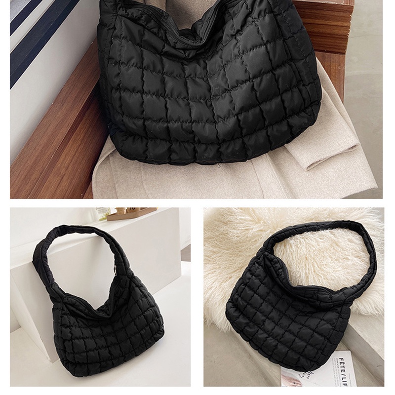 Có thể bán buôn Túi đeo vai dung tích lớn Phong cách  đơn giản nhẹ nhàng thiết kế xếp ly Messenger để sử dụng hàng ngày Đi du lịch mua sắm Ilikebag Hàng giao ngay