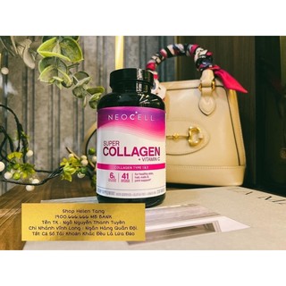 Viên uống collagen đẹp da Neocell Super Collagen Vitamin C Mỹ hộp 250 viên