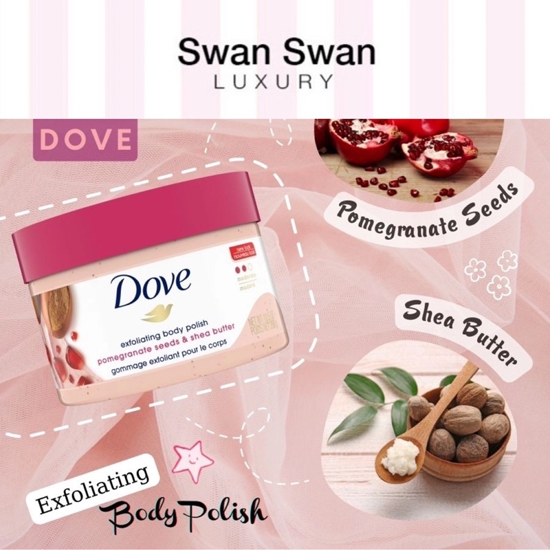 Tẩy Tế Bào Chết Body Polish Dove Hương Thơm Ngất 225ml