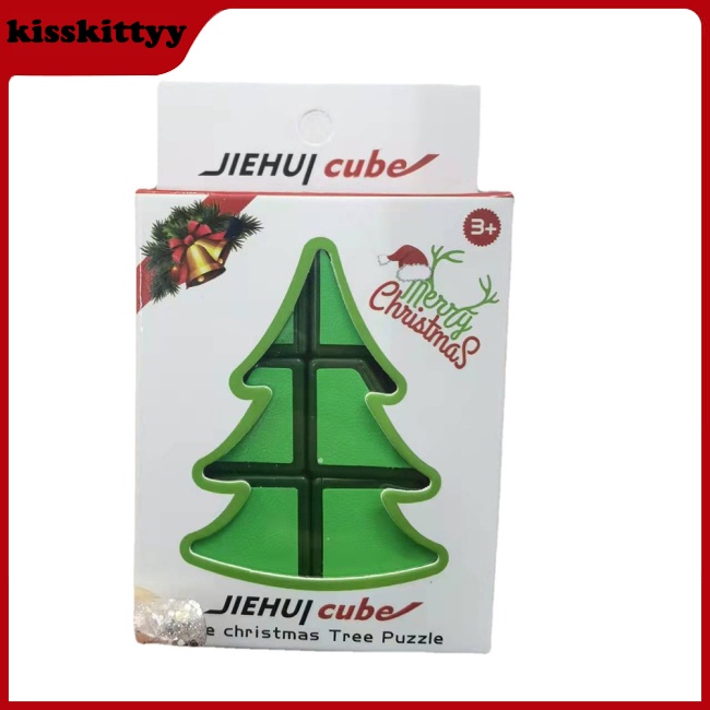 Khối Rubik Hình Cây Thông Noel Bằng Nhựa Vui Nhộn Cho Bé
