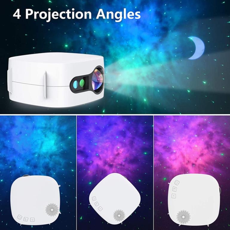 Đèn ngủ chiếu sao V2 Chiếu Bầu Trời Sao Version 2 Galaxy Kết Hợp Loa Bluetooth Dùng Cho Phòng Ngủ Và Phòng Bay