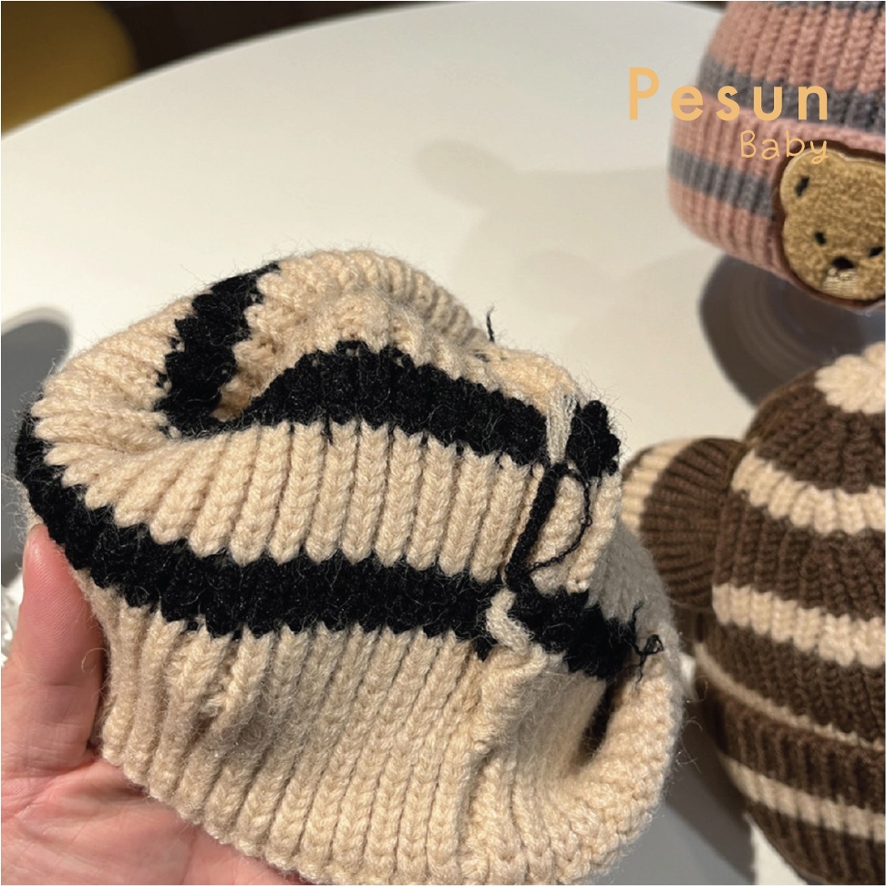 Nón Len Gấu cho Bé