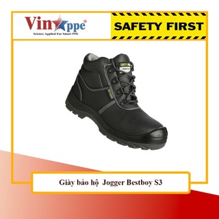 Giày bảo hộ lao động  VinaPPE cao cổ chính hãng, chống đâm xuyên, chống dập ngón JOGGER BESTBOY S3