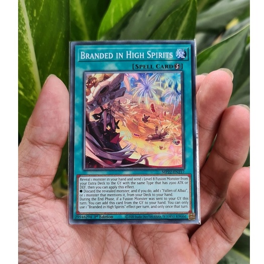 Thẻ Bài Yugioh Mint90 Spell Branded in High Spirits - MP22-EN217 - Common