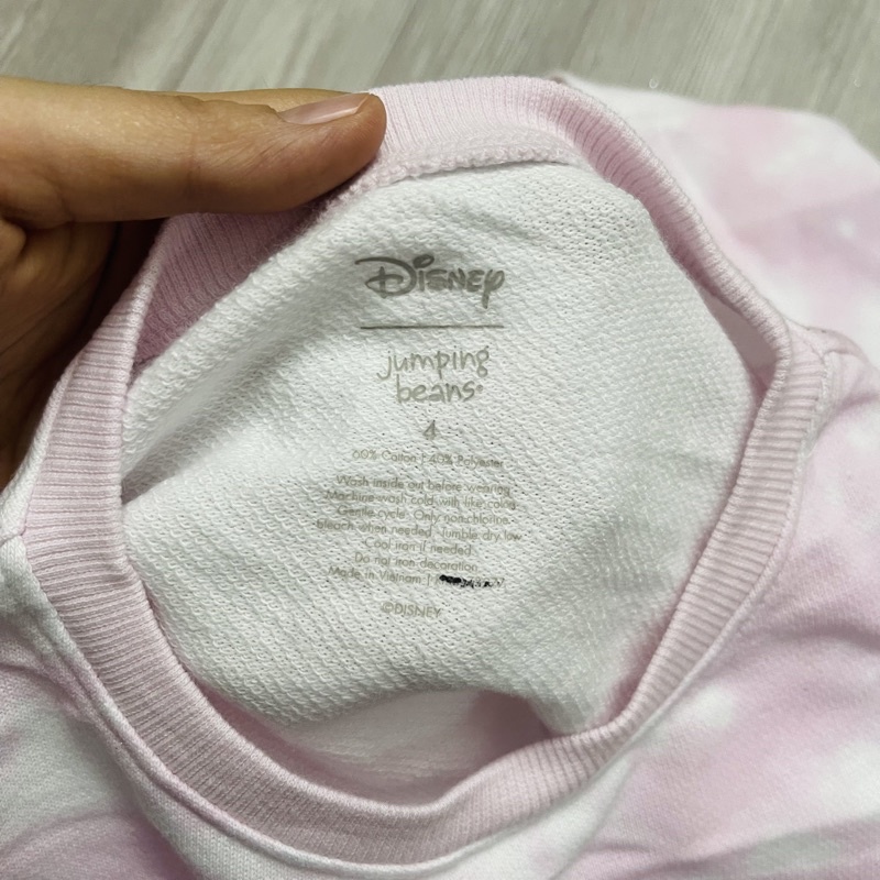 XD- Áo nỉ da cá màu loang Disney size 12m-8y