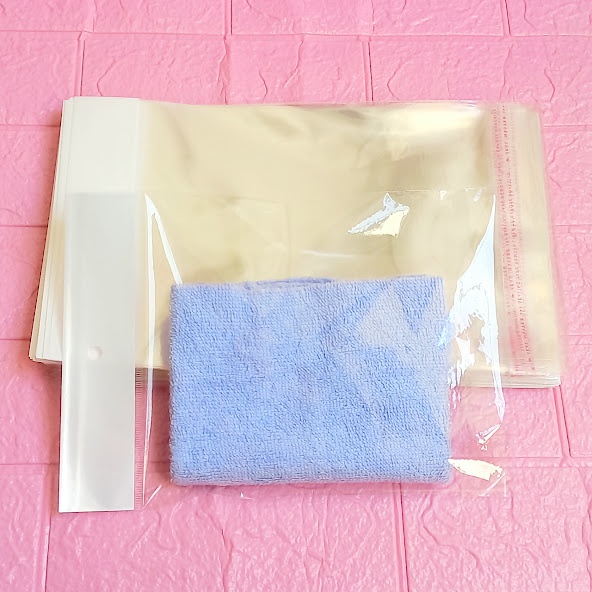 500g Túi Opp dán mép  18x20cm  - Túi ni lông băng keo dán miệng - Bao nilon dán miệng