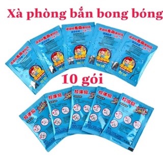 20 Gói Dung Dịch Nước Pha Bong Bóng Xà Phòng Cho Súng Bắn Bong Bóng