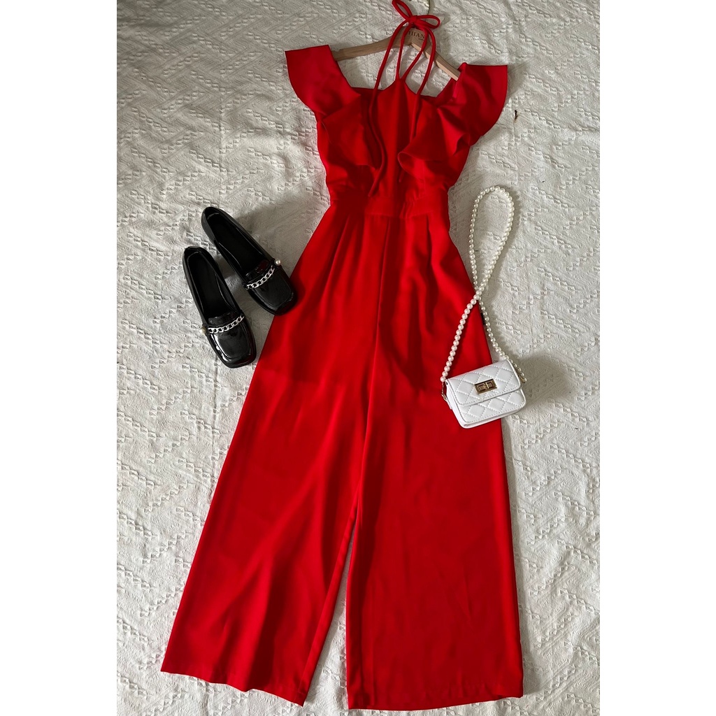 Jumpsuit Sát Nách 2 Màu A1294 Chất Lụa Cao Cấp Kèm Lót Thiết Kế Sang Chảnh